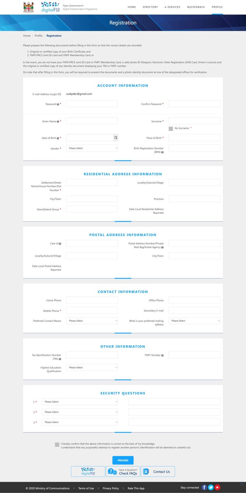 Required Documents